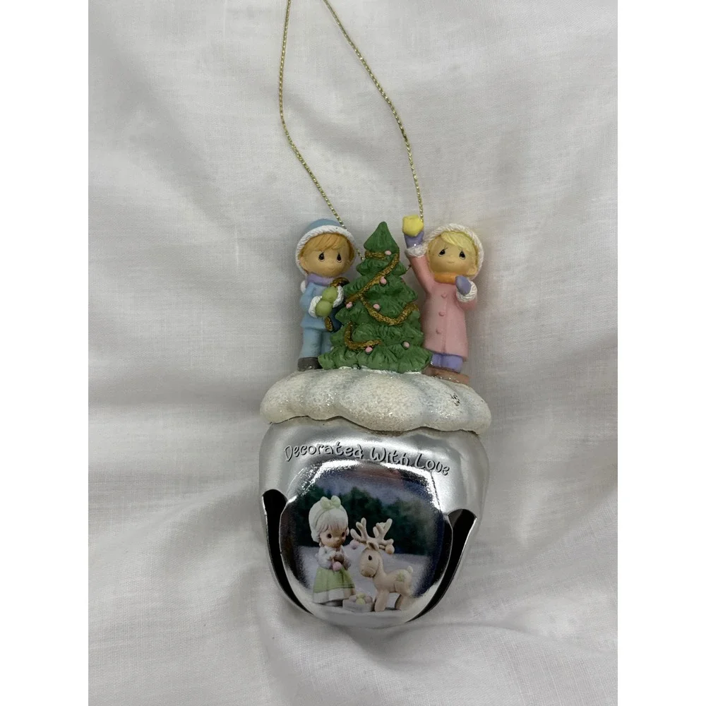 Precious Moments Jingle Bell Christmas Ornament Decorated‎ w/ Love Bradford 2007